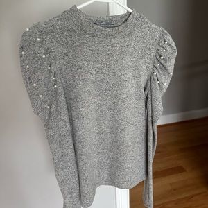 Zara sweater with pearl detailing